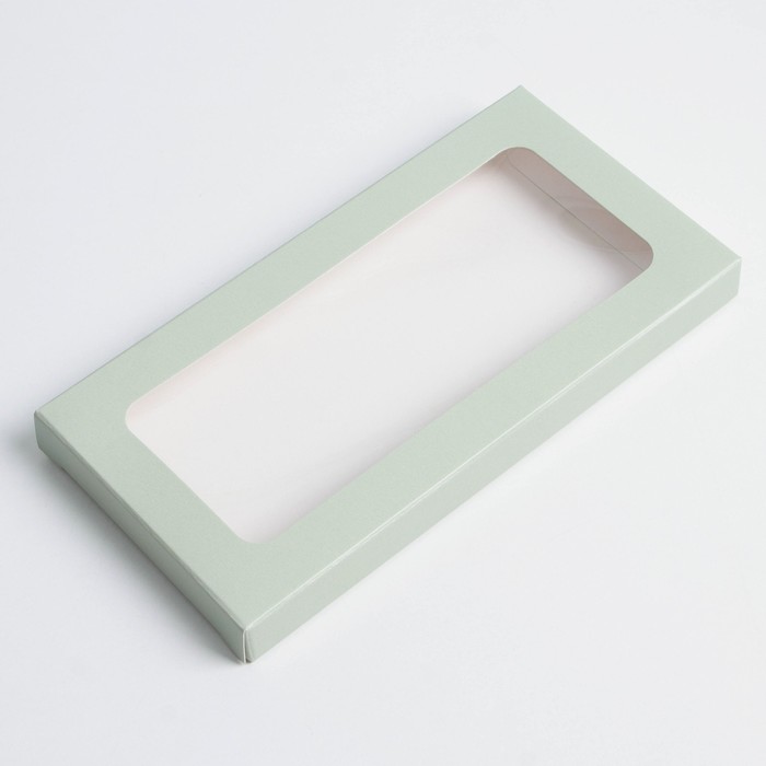 Коробка для шоколада «Зеленая» с окном